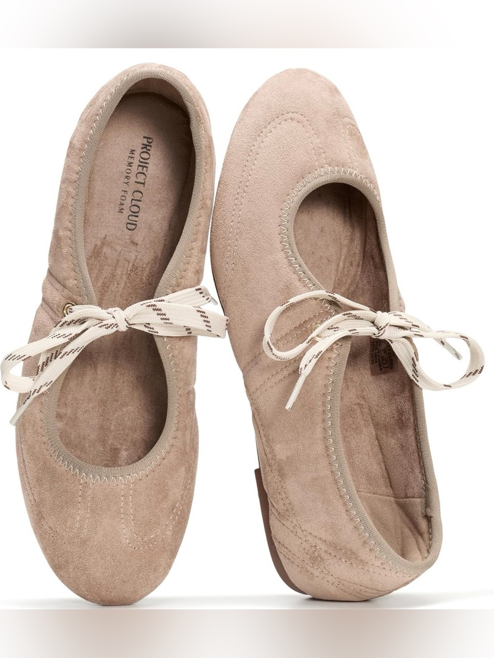 NIB Project Cloud Fashion Mary Jane Shoes Women Ballet
Flats in Taupe, Size 7.5